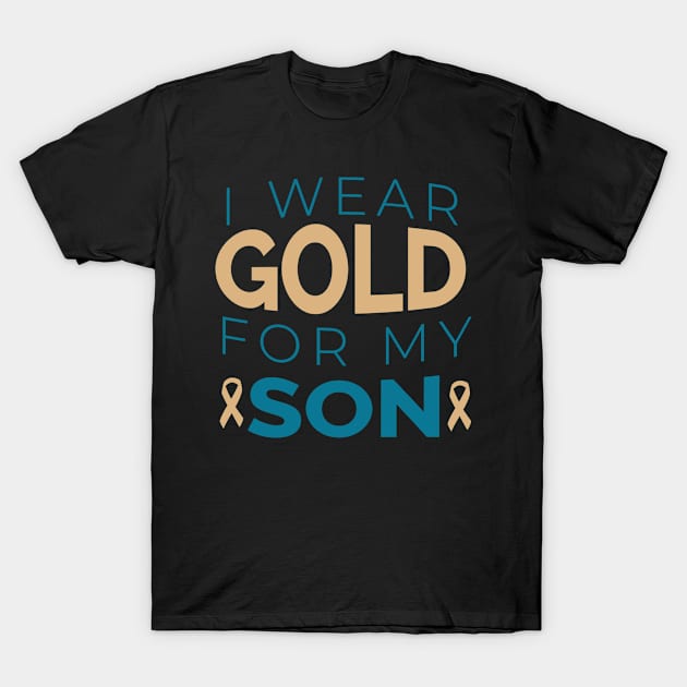 I Wear Gold For My Son T-Shirt by gdimido